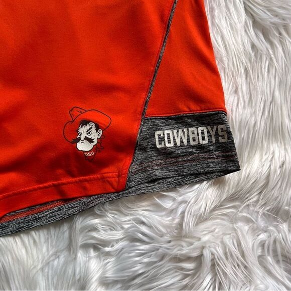 Under Armour Shorts OSU Cowboys Orange Gray Size Large Men Lightweight Pull-on - Picture 2 of 5